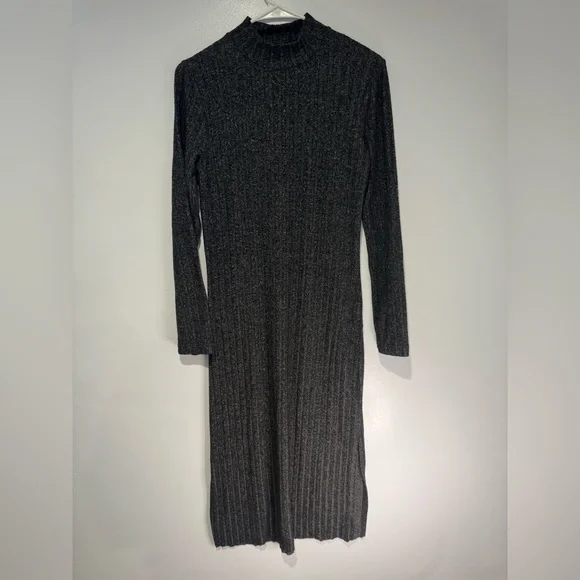 For The Republic Dark Gray Long Sleeve Dress - Picture 2 of 7